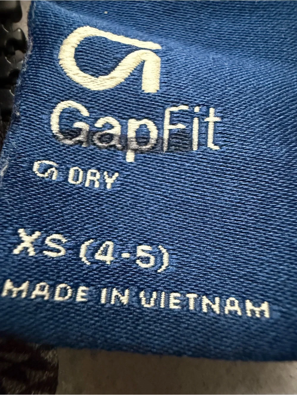 Gap Kids GapFit Logo Zip Sweater Jacket Track Jacket Boys Size XS
